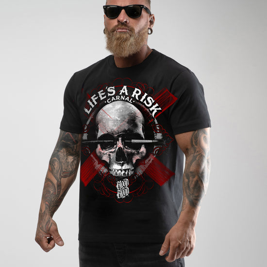 Brush Skull T-Shirt black