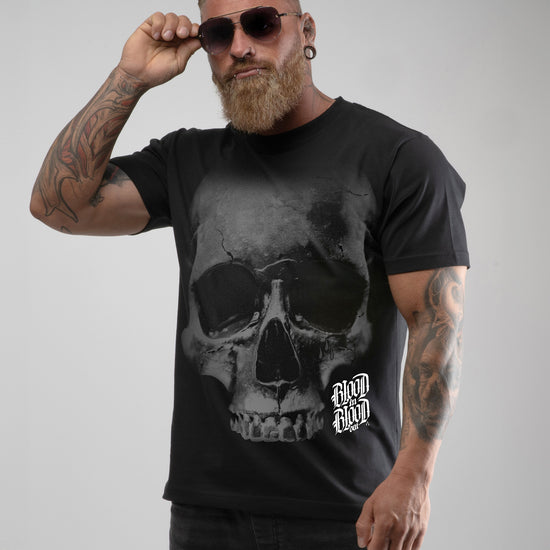 Grey Skull T-Shirt black