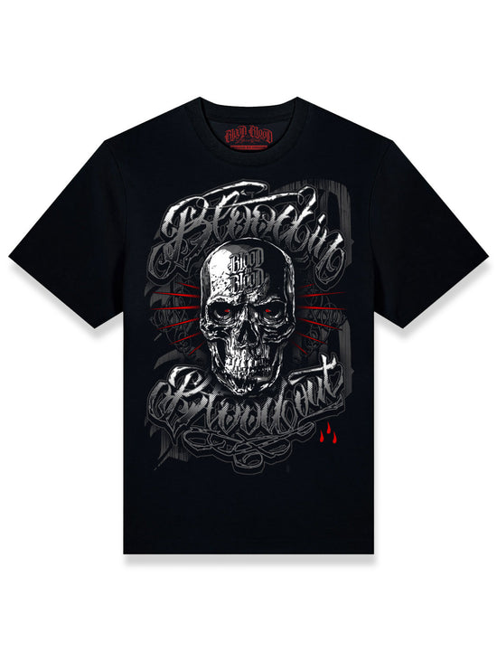 Red Eye Grey T-Shirt black