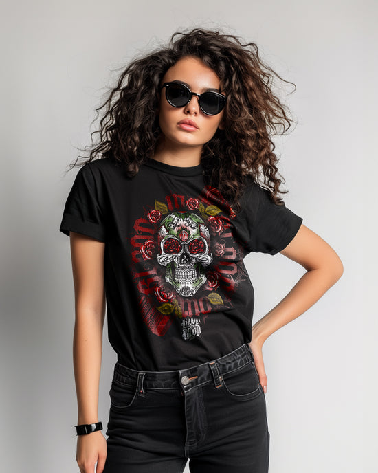 Calavera Candy T-Shirt Women black