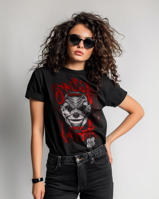 Dark Smile T-Shirt Women black