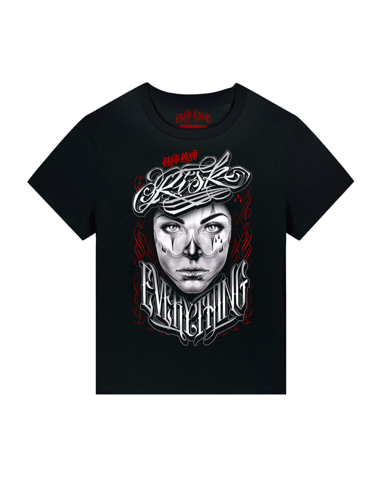 Risk Everything T-Shirt Women black