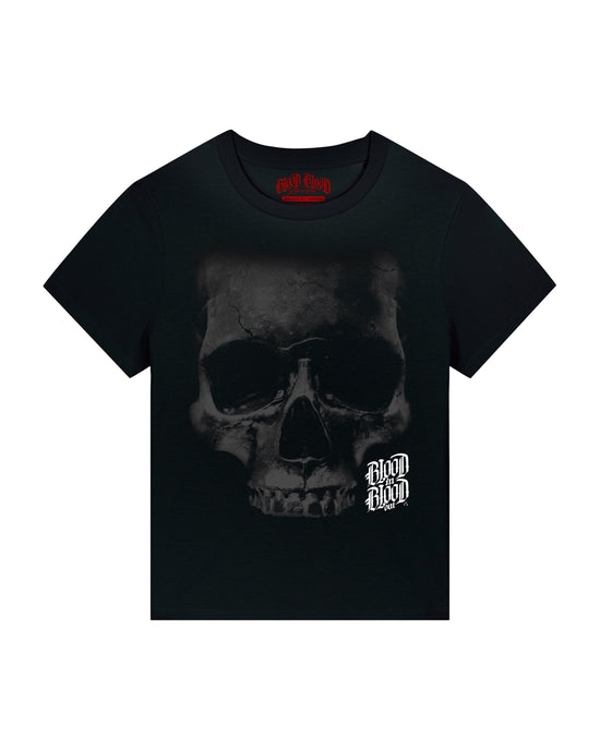 Grey Skull T-Shirt Women black