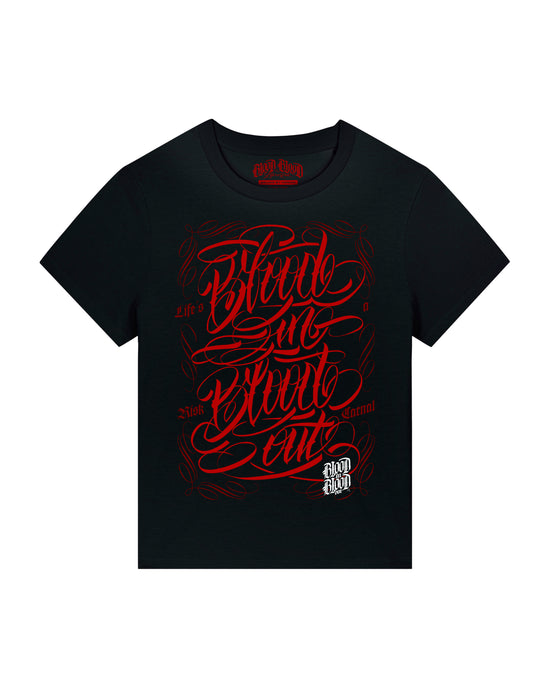 Lettering T-Shirt Women black