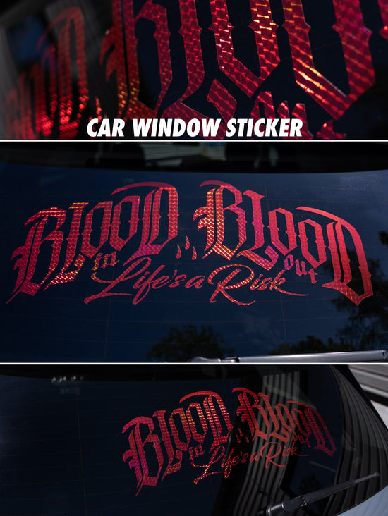 CAR WINDOW STICKER RED