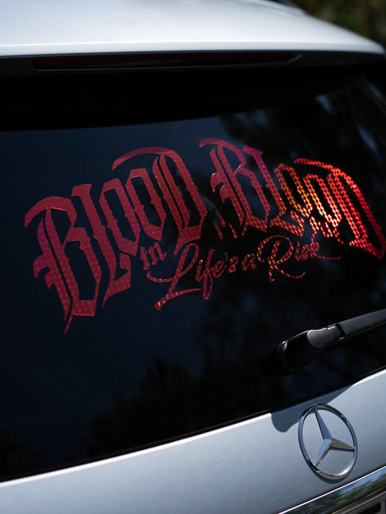 CAR WINDOW STICKER RED