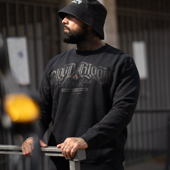 Basic Black Logo Sweatshirt Black