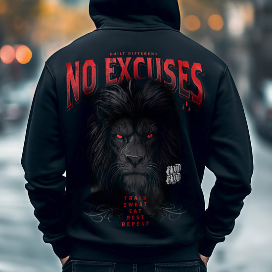No Excuses Hoodie Black