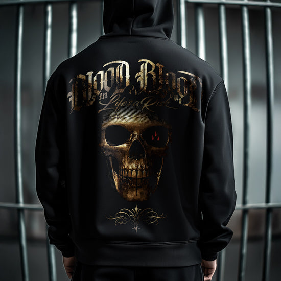 Gold Hoodie Black