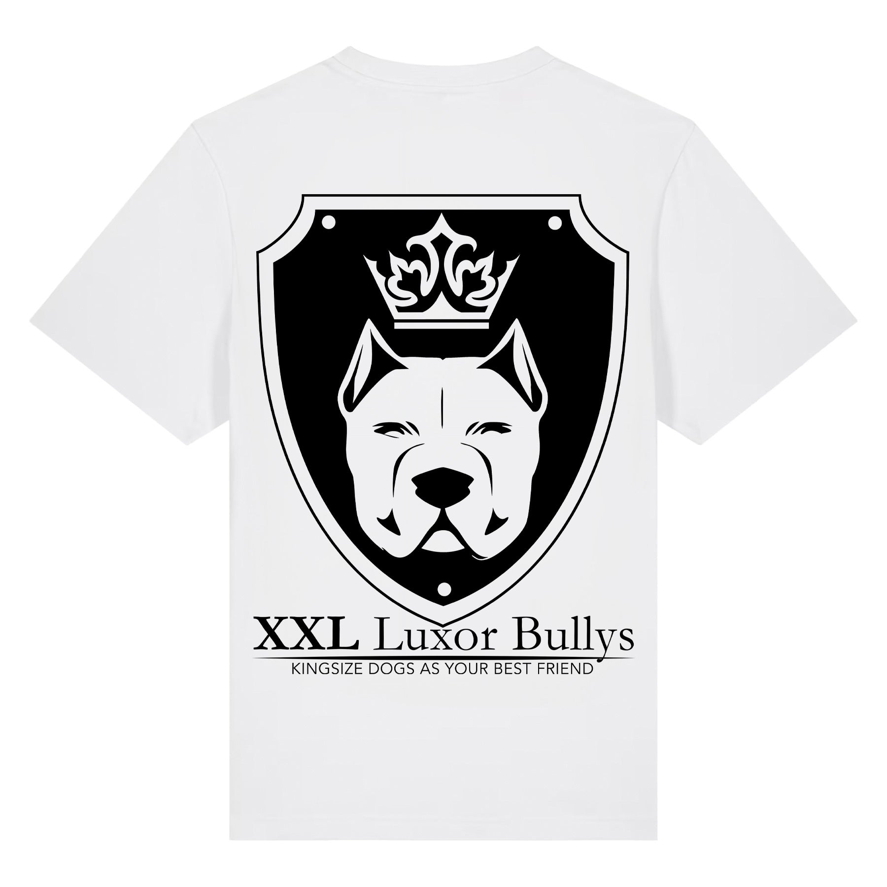 Luxor White Logo T-Shirt Logo in Black - Aneyone UG