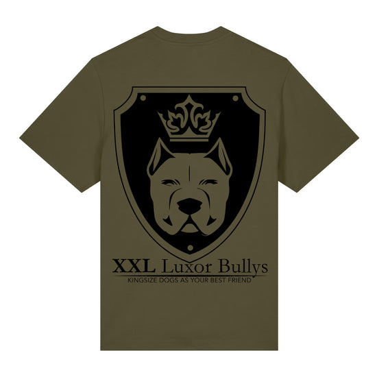 Luxor Olive Logo T-Shirt Logo in Black - Aneyone UG