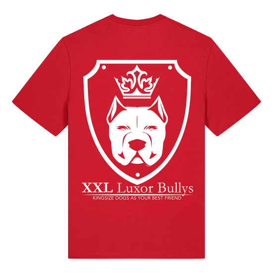 Luxor Red Logo T-Shirt Logo in White - Aneyone UG