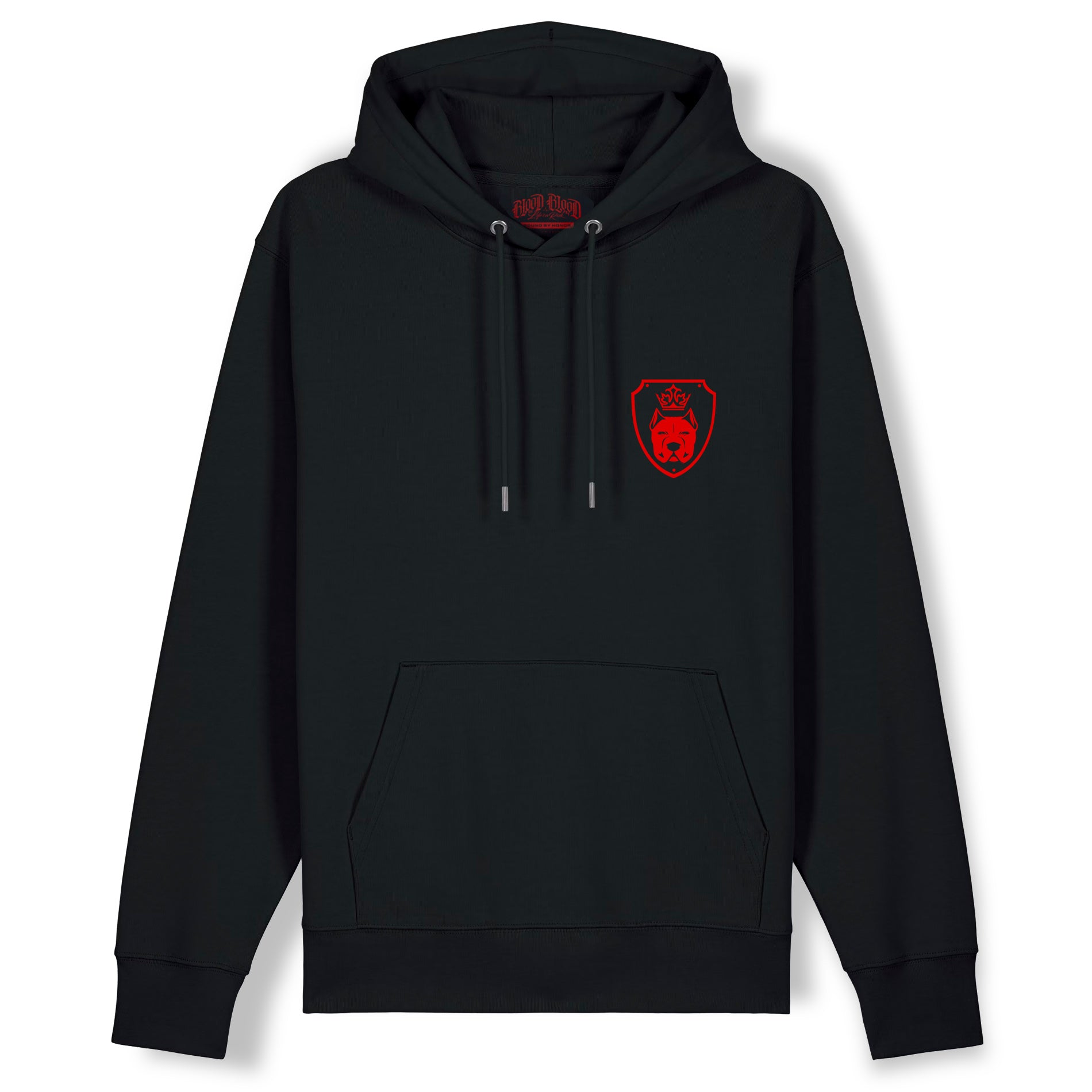 Luxor Black Hoodie Logo in Red - Aneyone UG