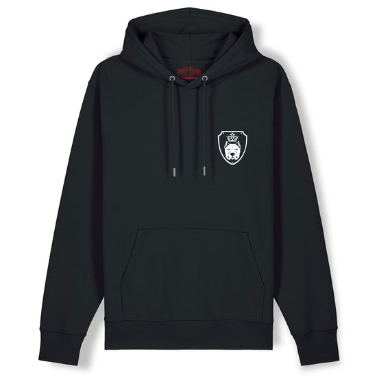 Luxor Black Hoodie Logo in White - Aneyone UG