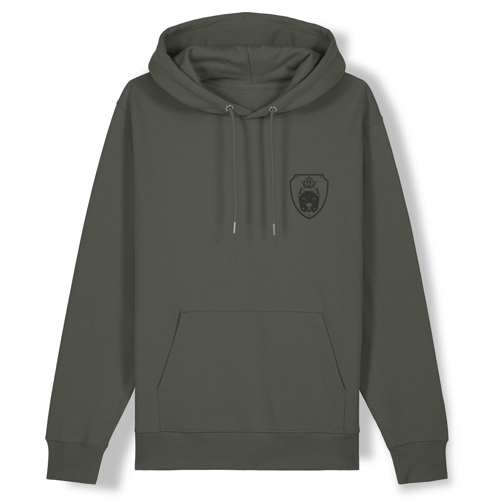 Luxor Khaki Hoodie Logo in Black - Aneyone UG