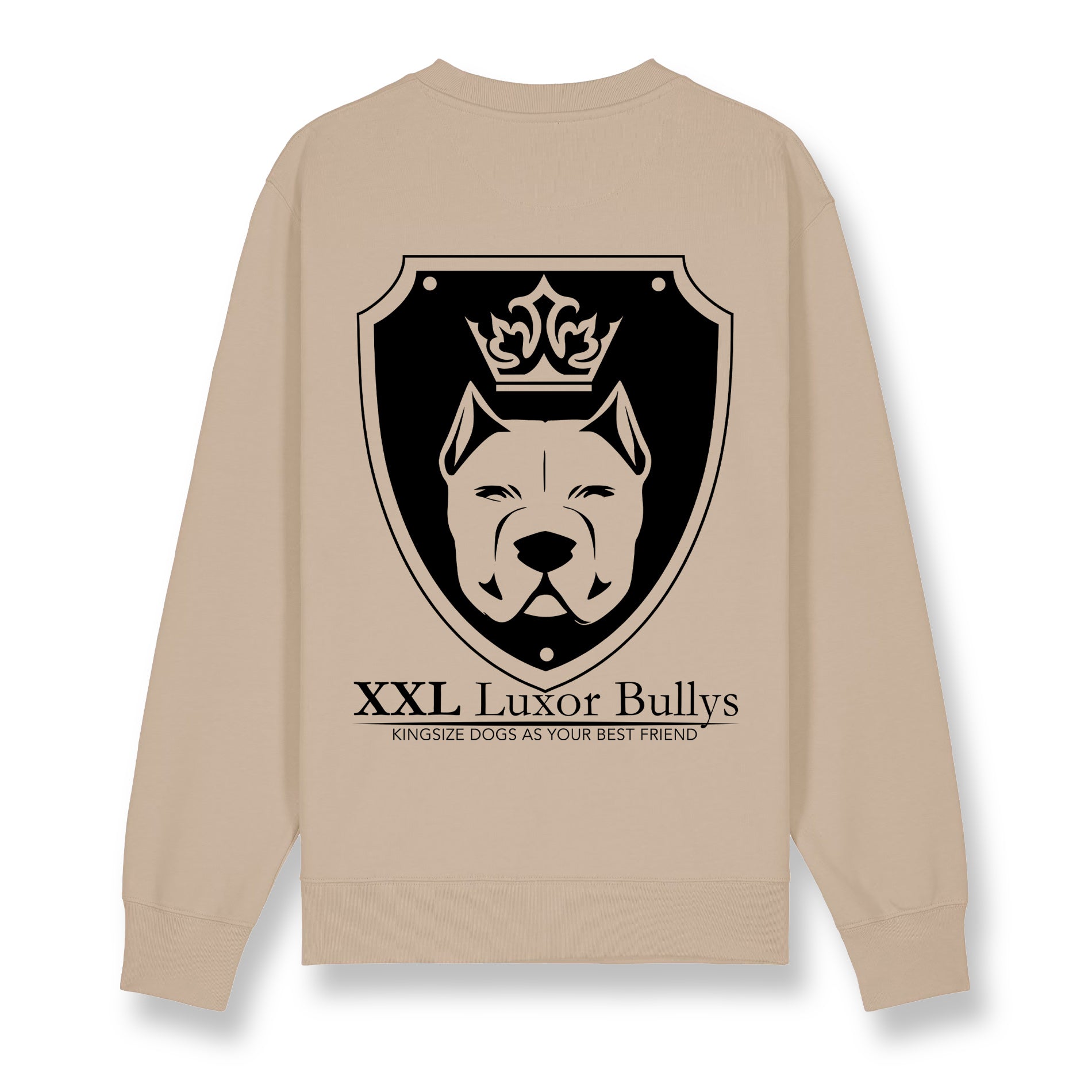 Luxor Beige Sweatshirt Logo in Black - Aneyone UG