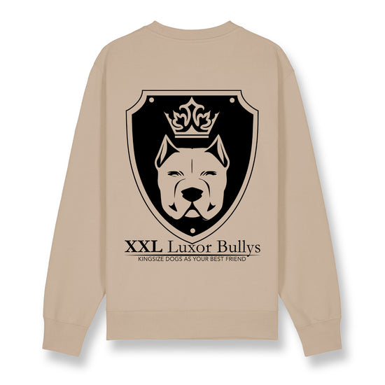 Luxor Beige Sweatshirt Logo in Black - Aneyone UG