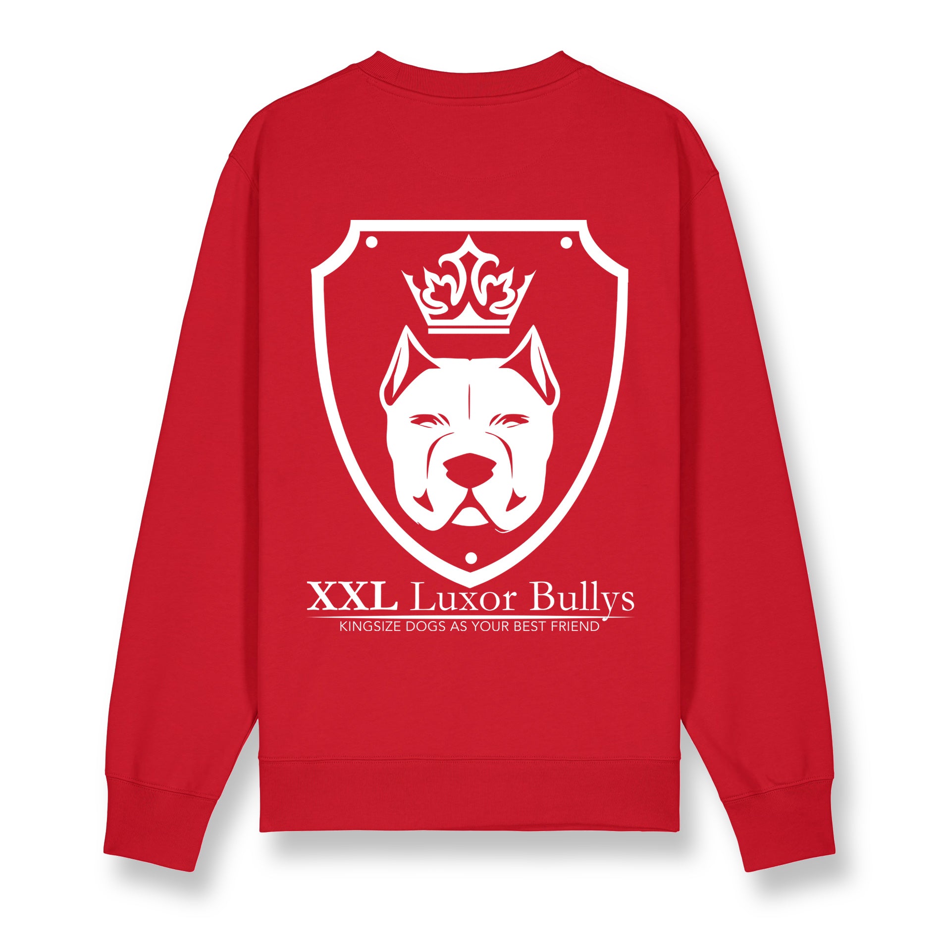 Luxor Red Sweatshirt Logo in White - Aneyone UG