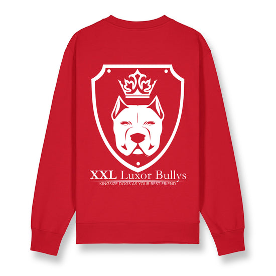 Luxor Red Sweatshirt Logo in White - Aneyone UG