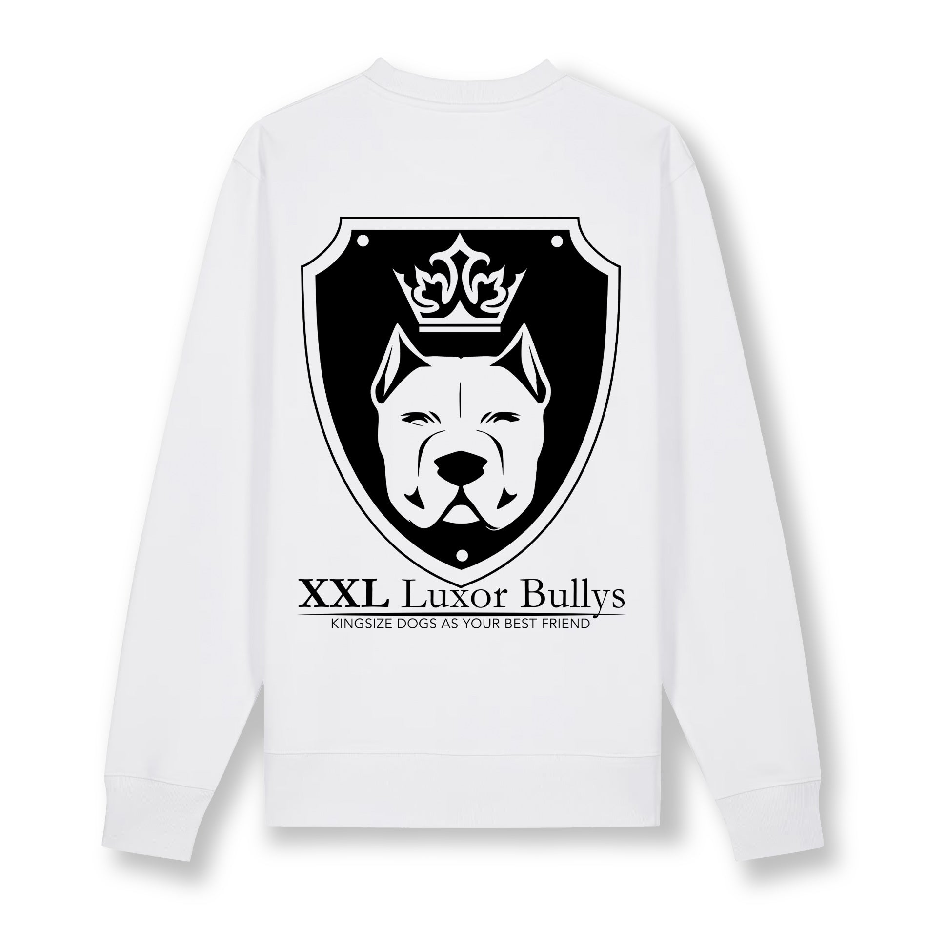 Luxor White Sweatshirt Logo in Black - Aneyone UG