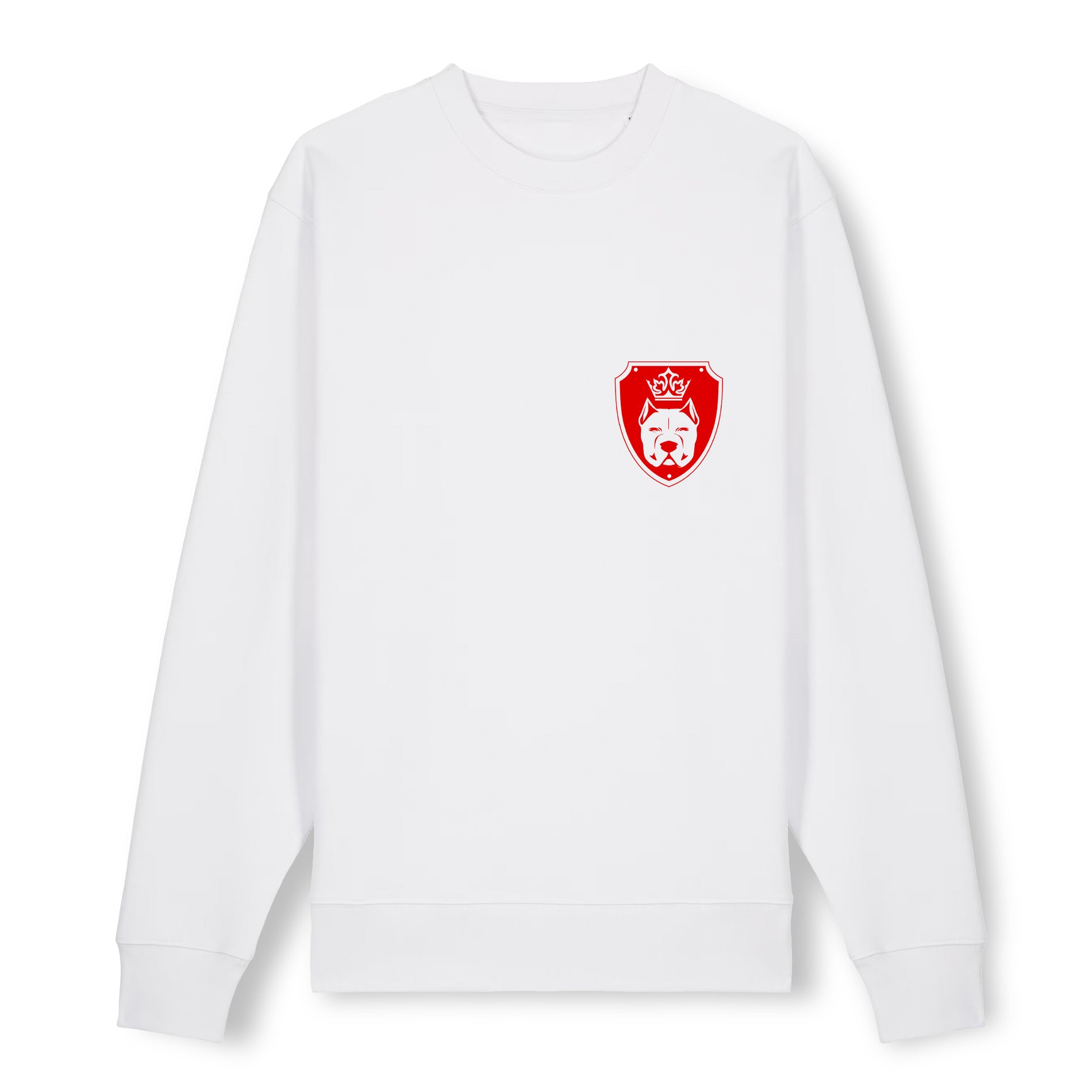 Luxor White Sweatshirt Logo in Red - Aneyone UG