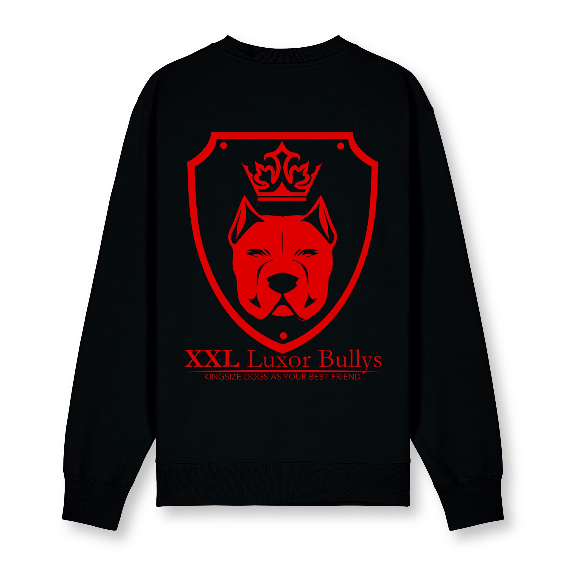 Luxor Black Sweatshirt Logo in Red - Aneyone UG