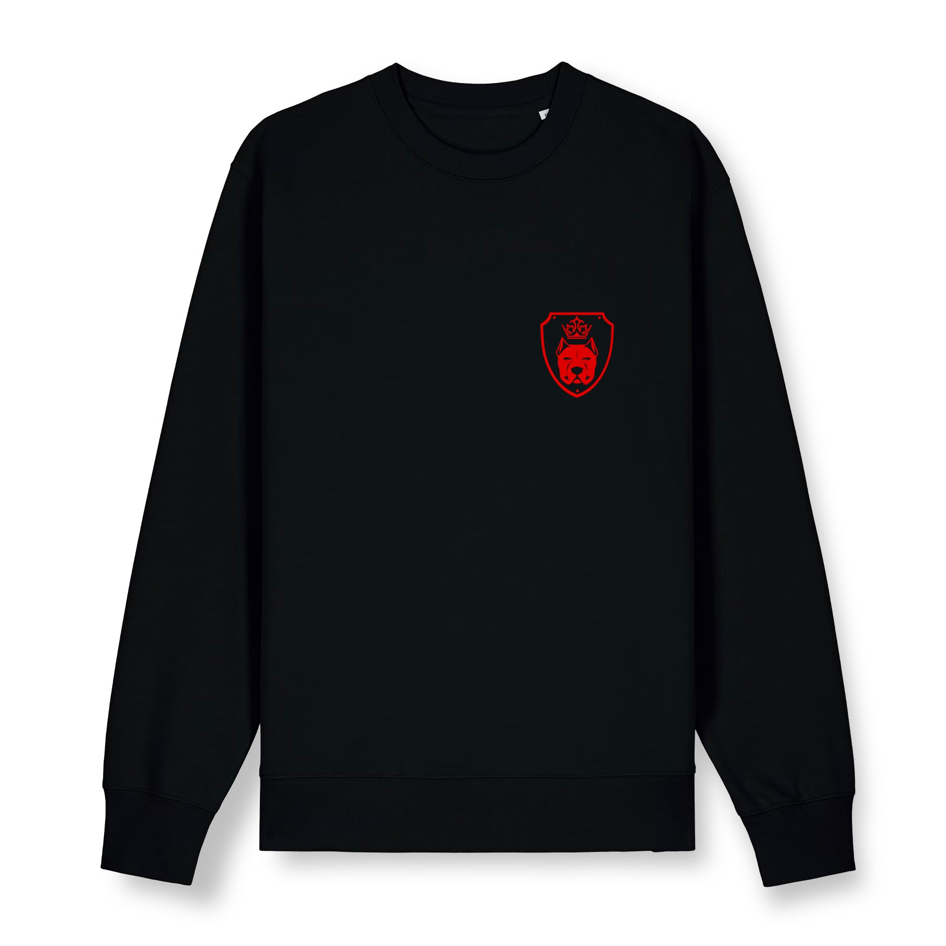Luxor Black Sweatshirt Logo in Red - Aneyone UG