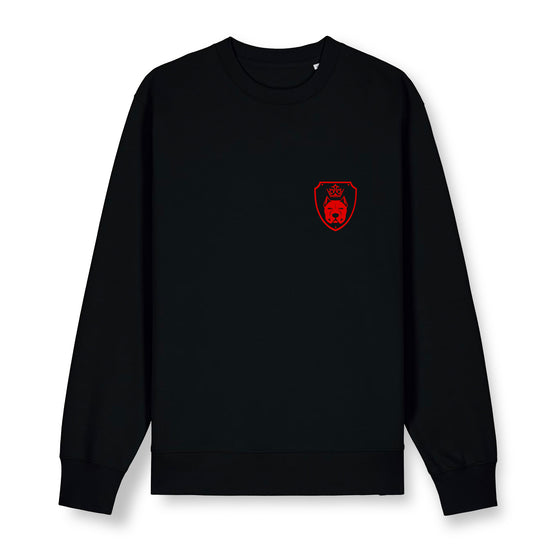 Luxor Black Sweatshirt Logo in Red - Aneyone UG