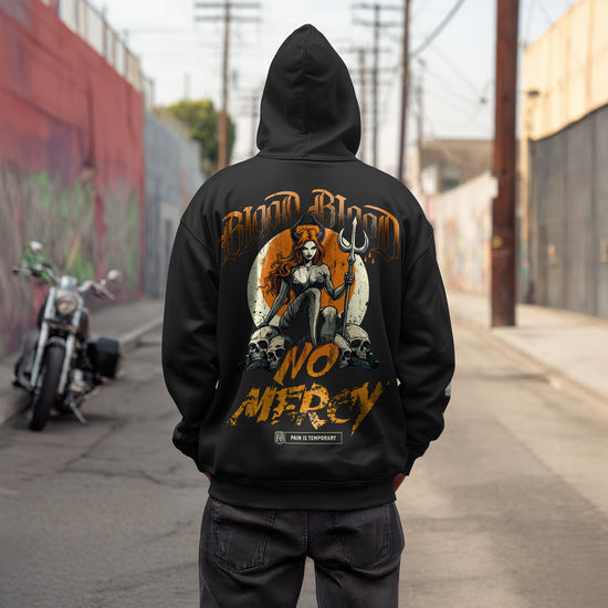 No Mercy Zip Hoodie Black