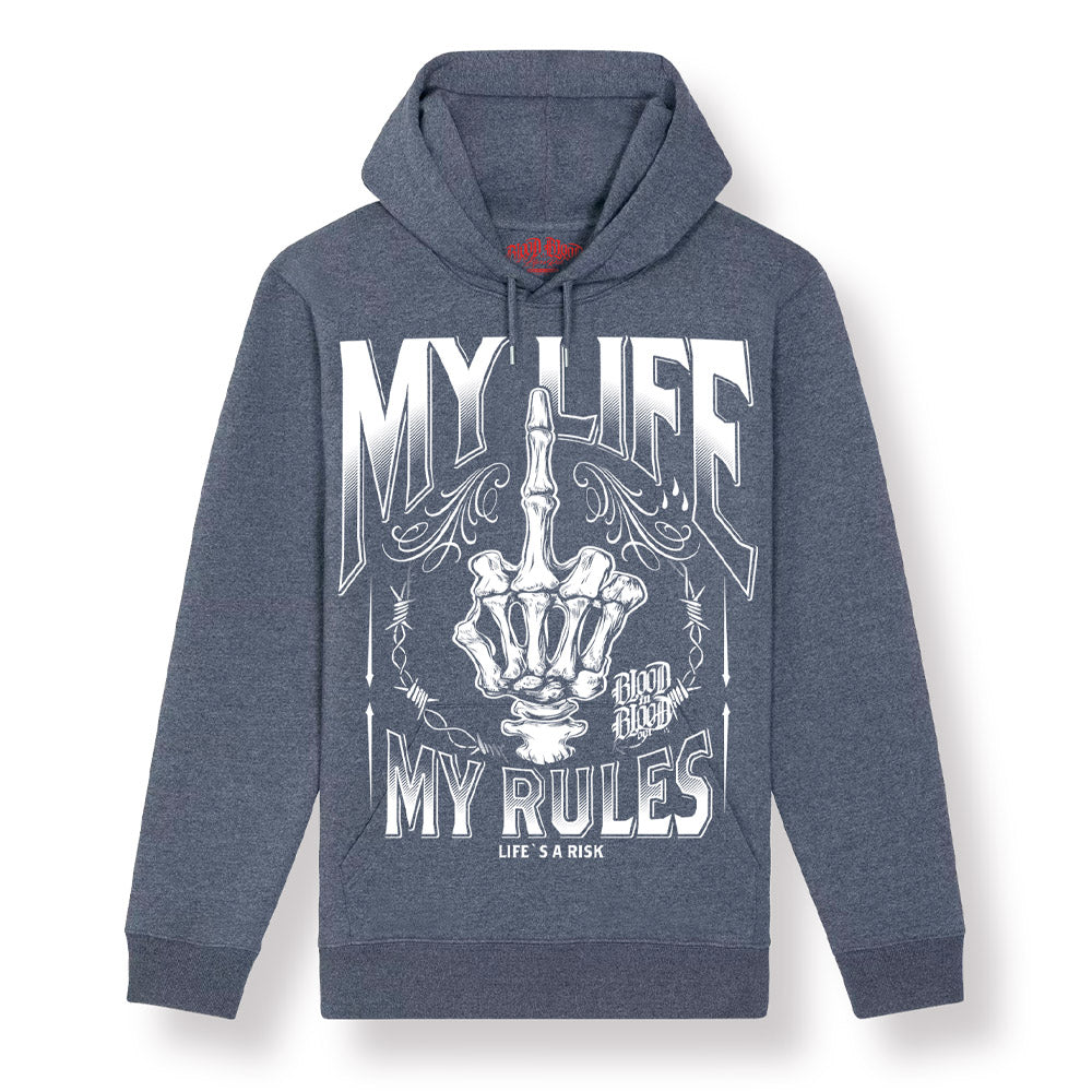 My Life Aktions Hoodie Navy - Aneyone UG