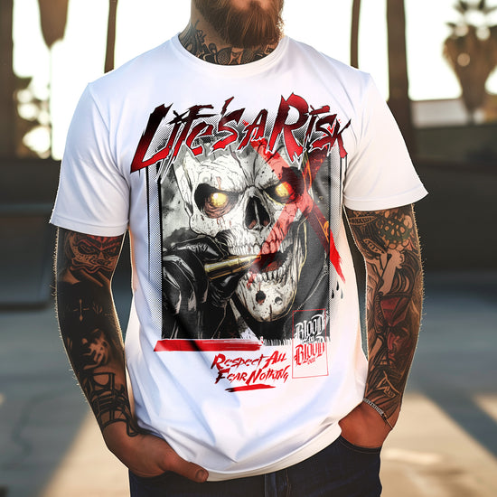 RISK BULLET T-Shirt white