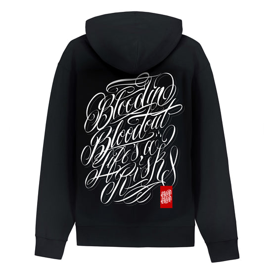 Script Hoodie Black