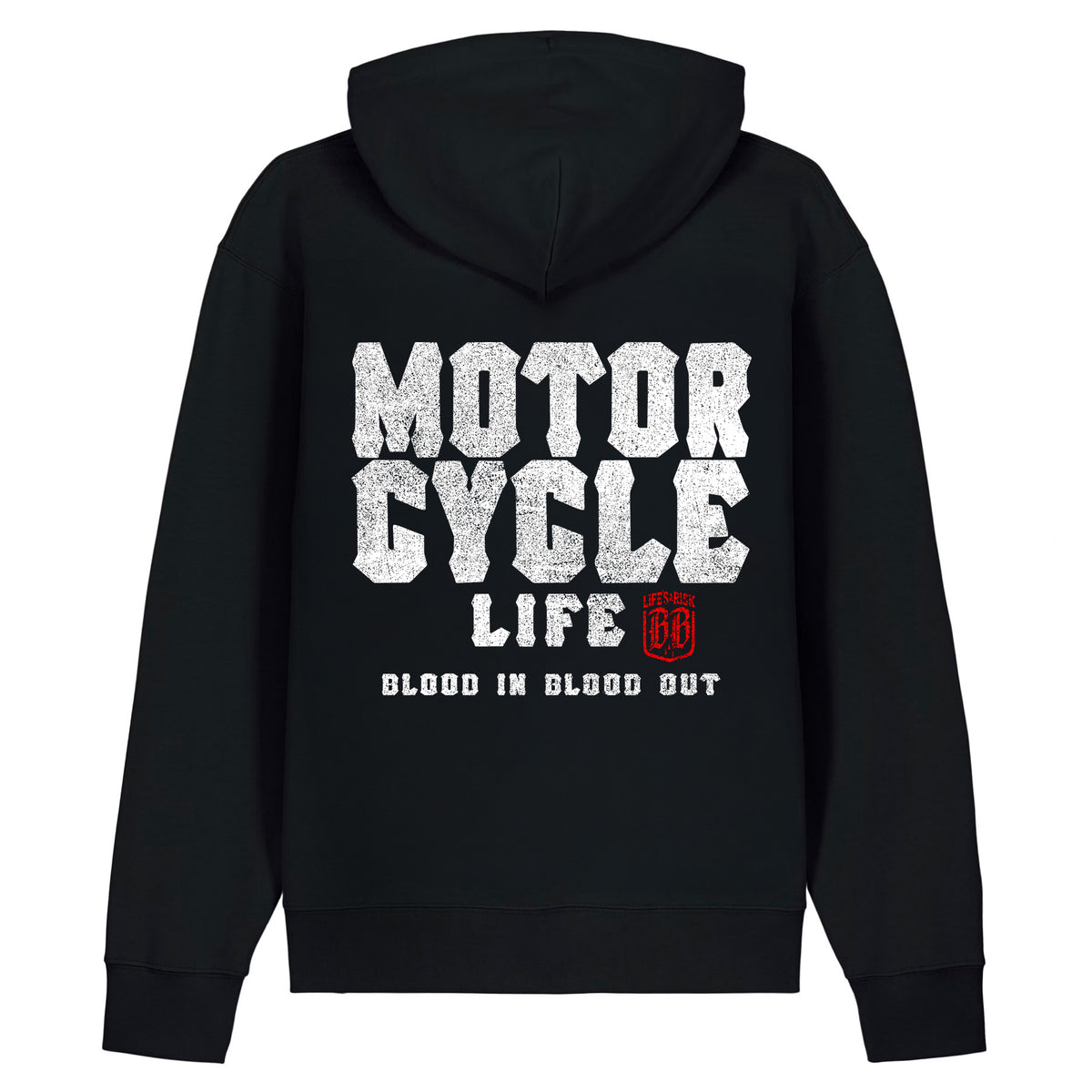 Motorcycle Life Hoodie Black - Aneyone UG