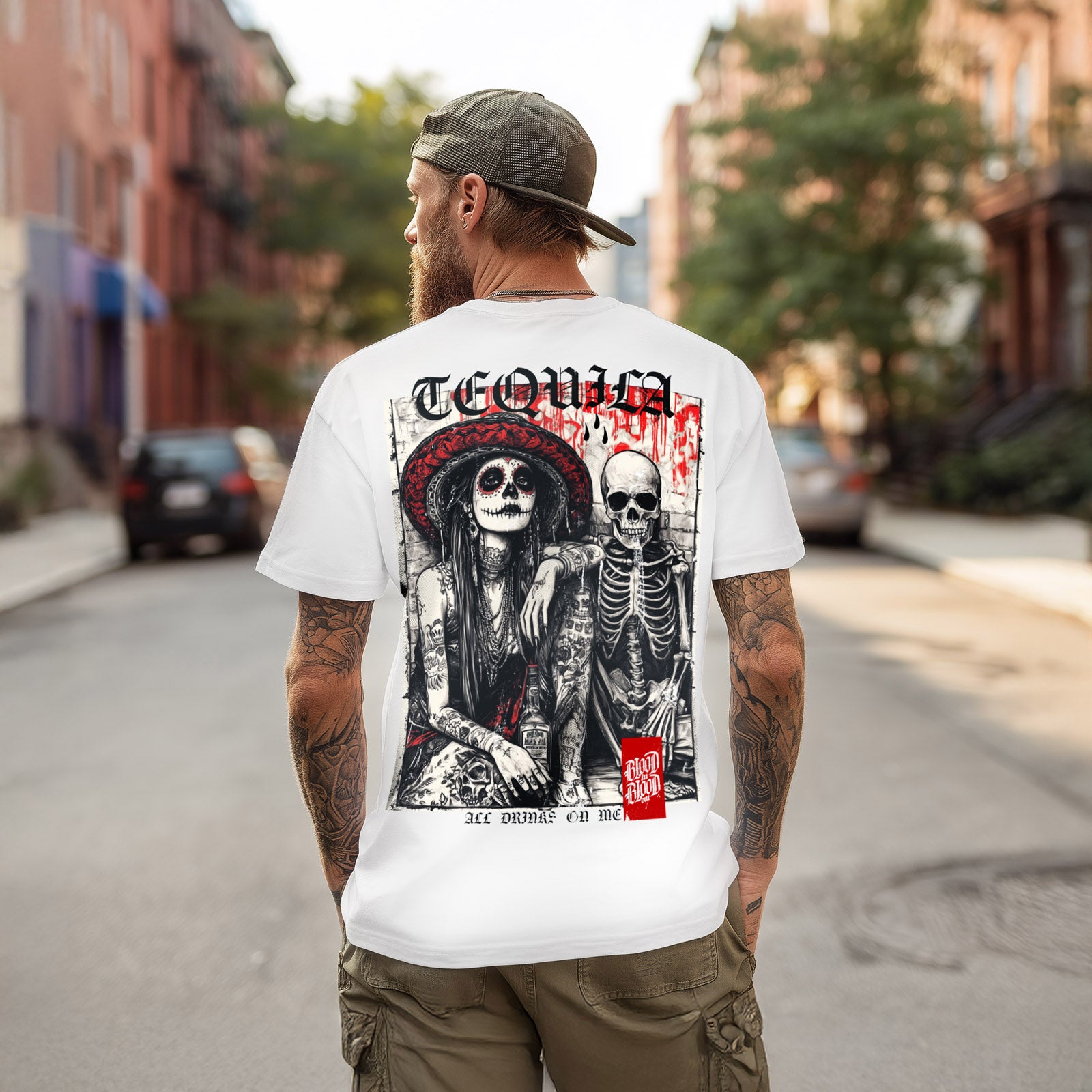 Tequila T-Shirt white - Aneyone UG