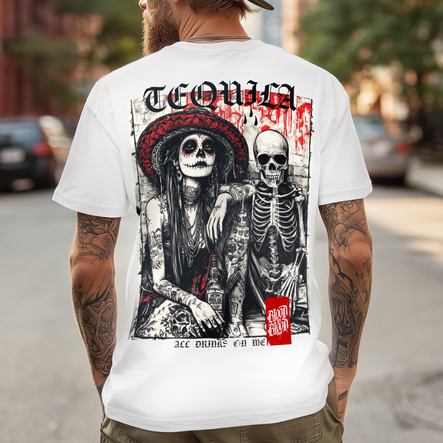 Tequila T-Shirt white - Aneyone UG