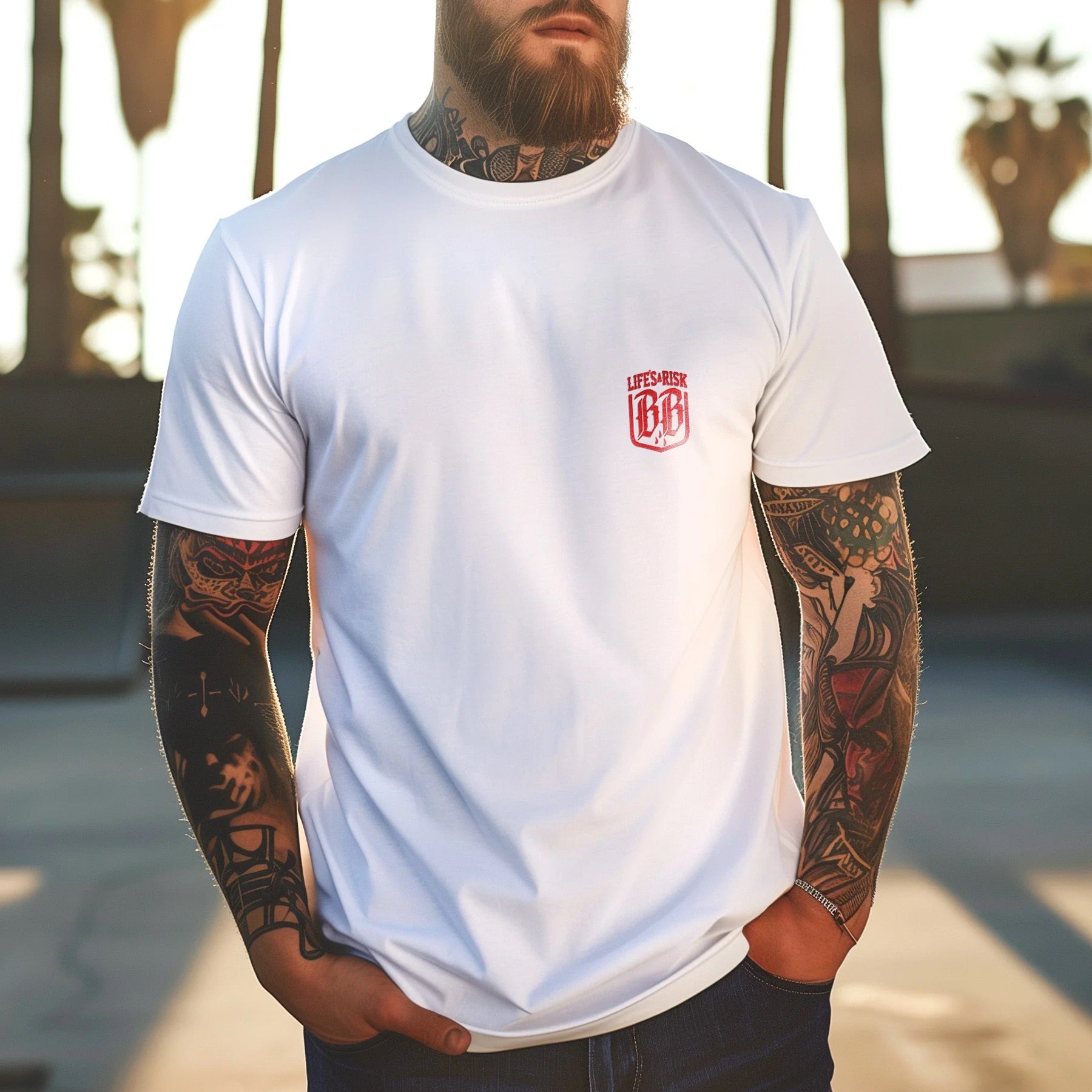 My Life My Rules T-Shirt white - Aneyone UG