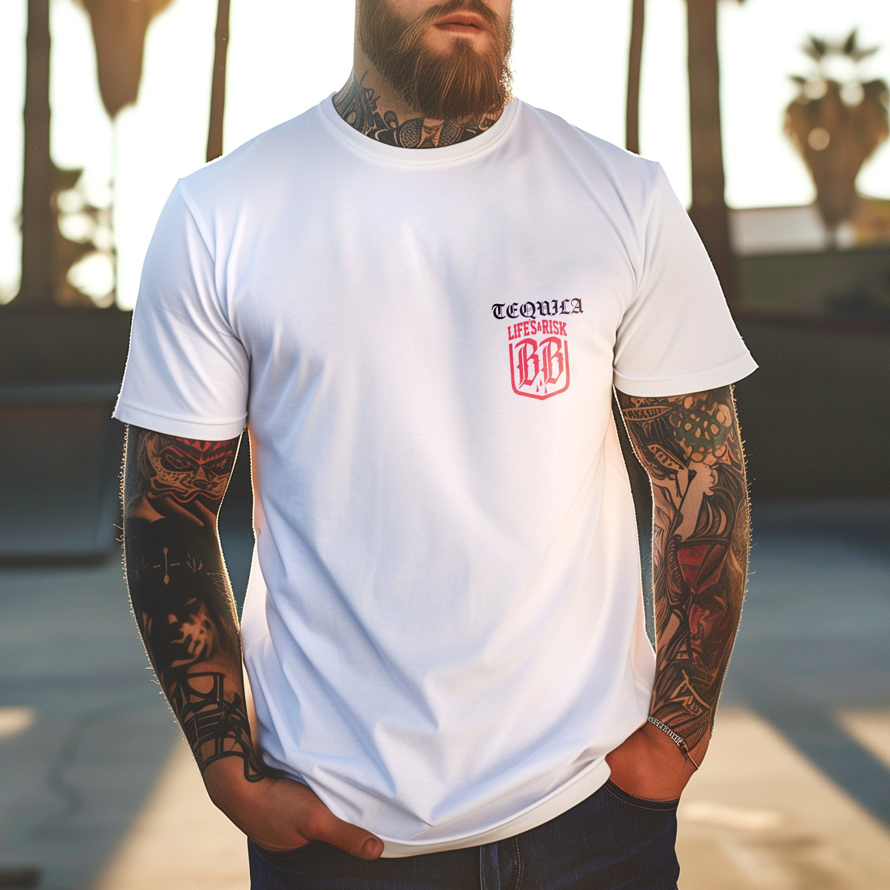 Tequila T-Shirt white - Aneyone UG