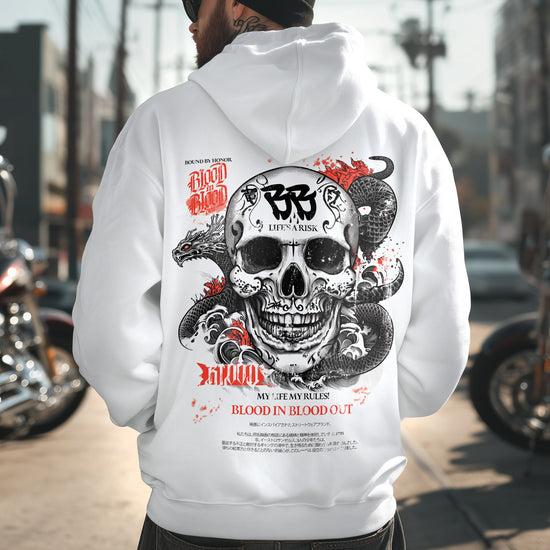 Tokio Skull Hoodie White