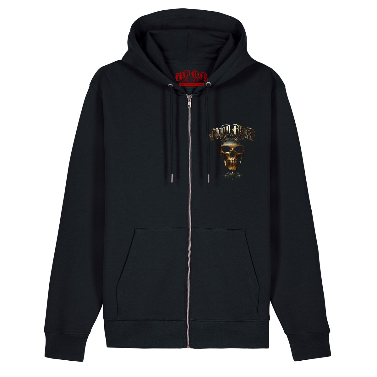 Gold Zip Hoodie Black - Aneyone UG