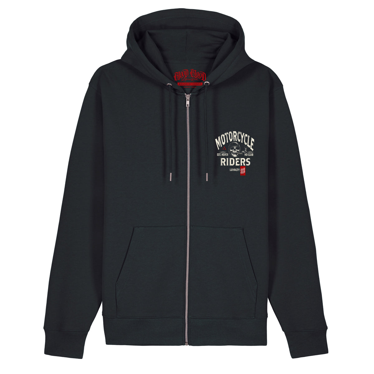 Riders Zip Hoodie Black - Aneyone UG