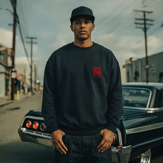 Grey Wire Sweatshirt Black - Aneyone UG
